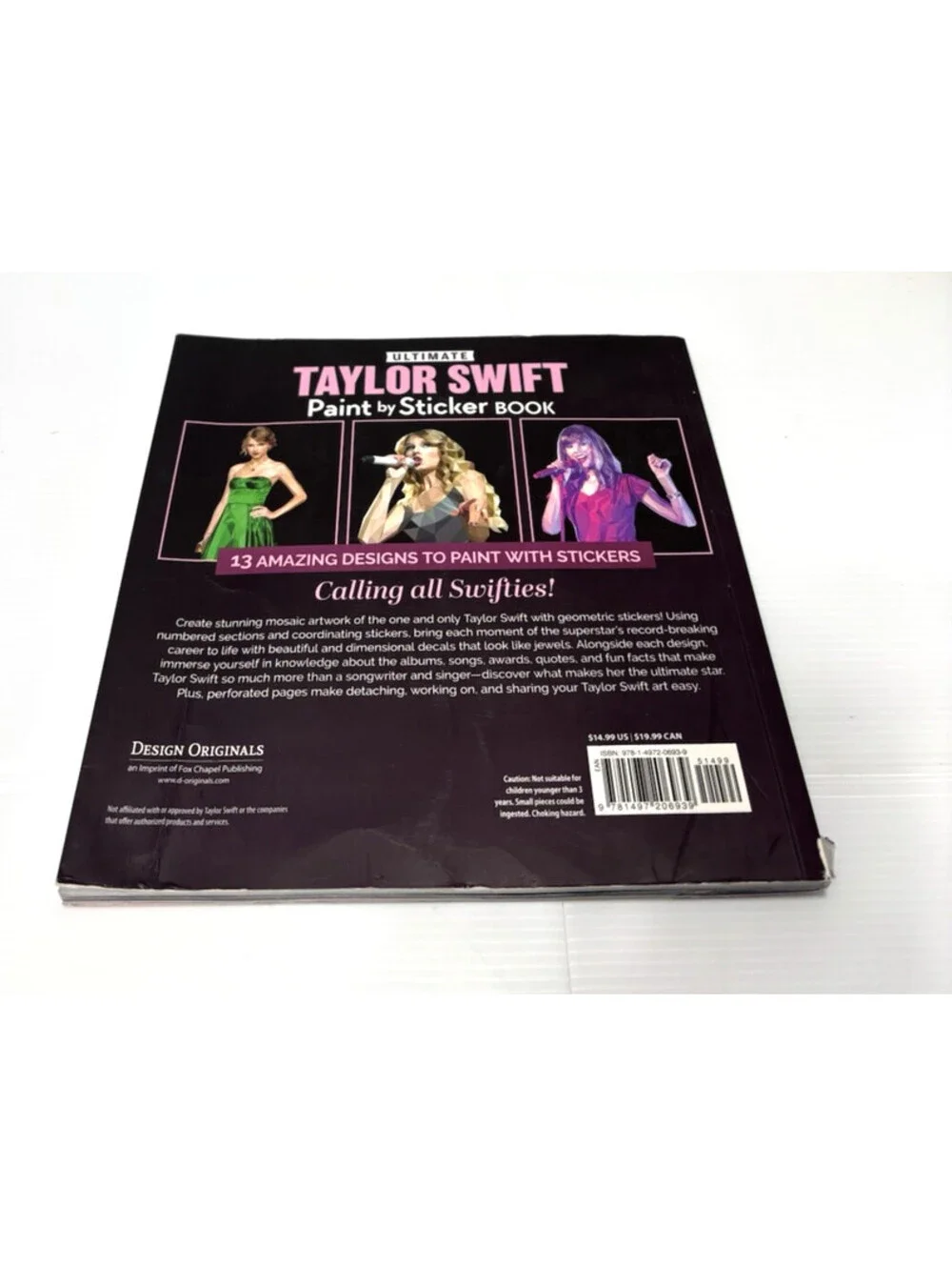 Ultimate Taylor Swift Sticker Mosaic Art Book 13 Fearless Designs Fun Facts